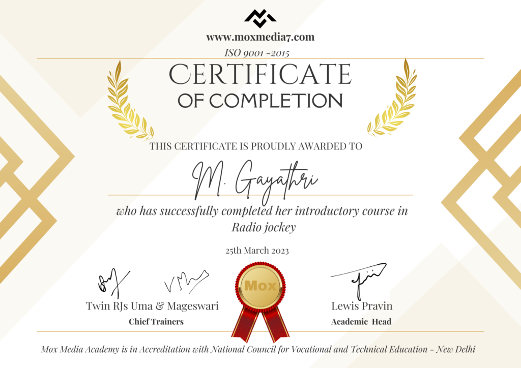 Mox Certification 5